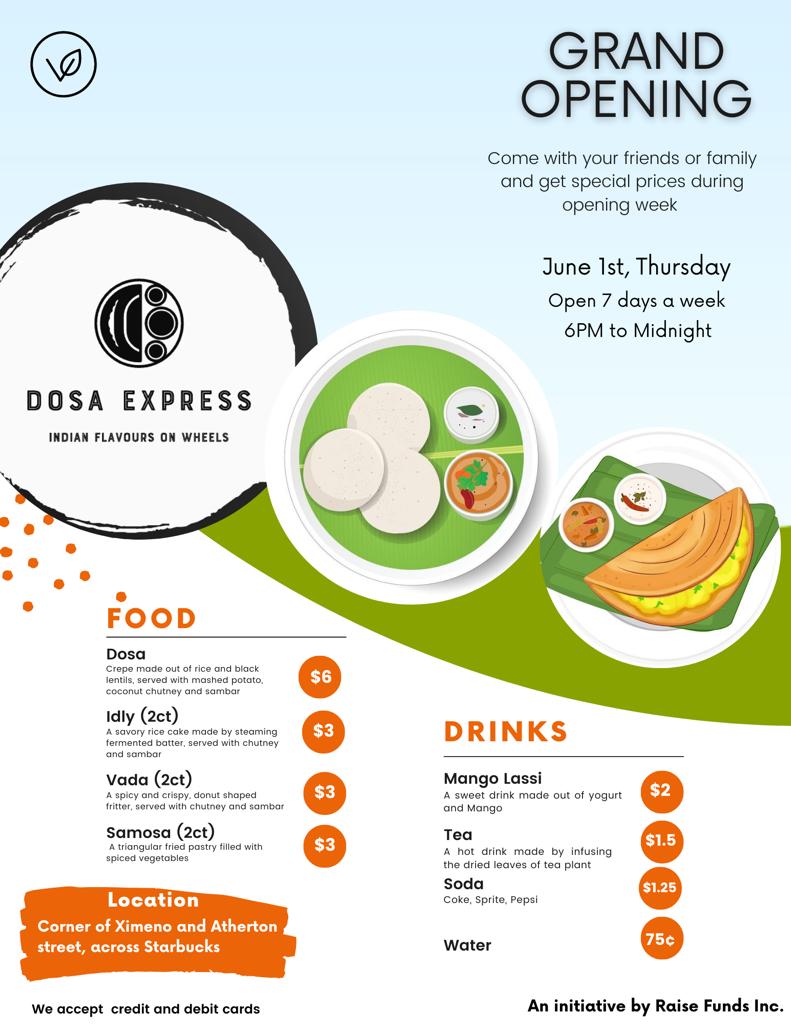 Grand Opening Dosa Express